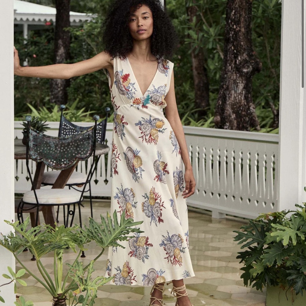 Doen Tatiana Dress in Mer Botanique